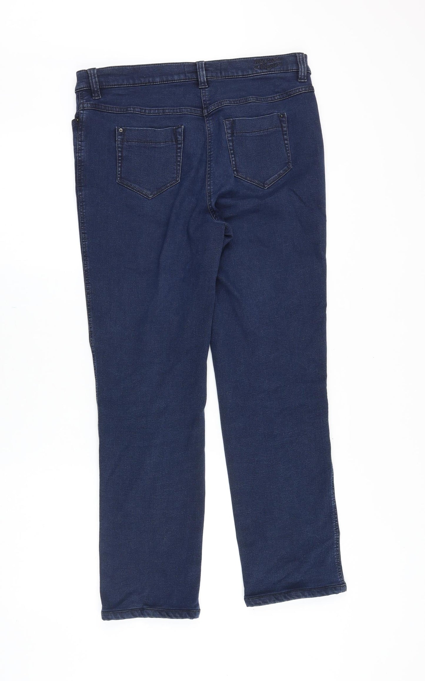 Womens UK Size 34 in Preworn Regular Fit Straight Blue Jeans