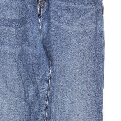 Hudson Womens Blue Cotton Straight Jeans Size 25 in Regular Zip