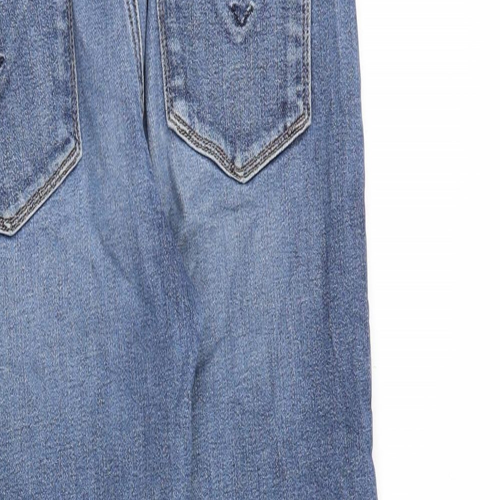 Hudson Womens Blue Cotton Straight Jeans Size 25 in Regular Zip