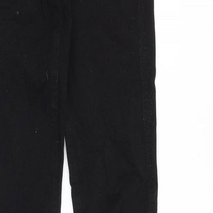 Mango Womens Black Cotton Skinny Jeans Size 6 Slim Zip