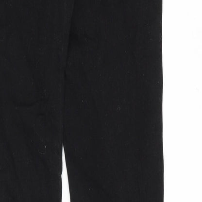 Mango Womens Black Cotton Skinny Jeans Size 6 Slim Zip