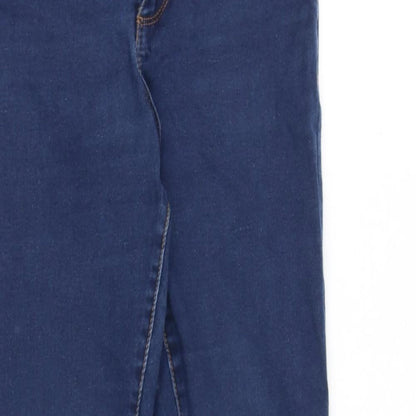 Denim & Co. Womens Blue Cotton Jegging Jeans Size 10 Slim Zip