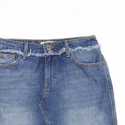 Womens UK Size 8 River Island Straight & Pencil Denim Skirt