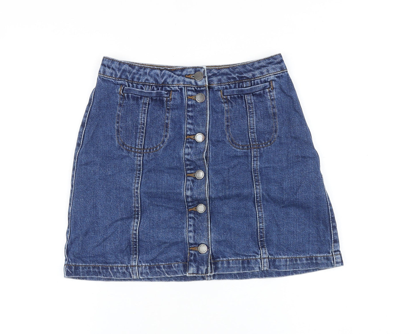 Womens UK Size 26 in Topshop Straight & Pencil Denim Skirt