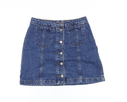 Womens UK Size 26 in Topshop Straight & Pencil Denim Skirt