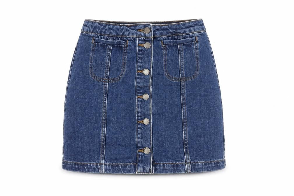Womens UK Size 26 in Topshop Straight & Pencil Denim Skirt