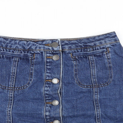 Womens UK Size 26 in Topshop Straight & Pencil Denim Skirt