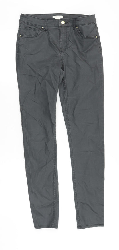 Womens UK Size 8 H&M Regular Fit Skinny Grey Jeans