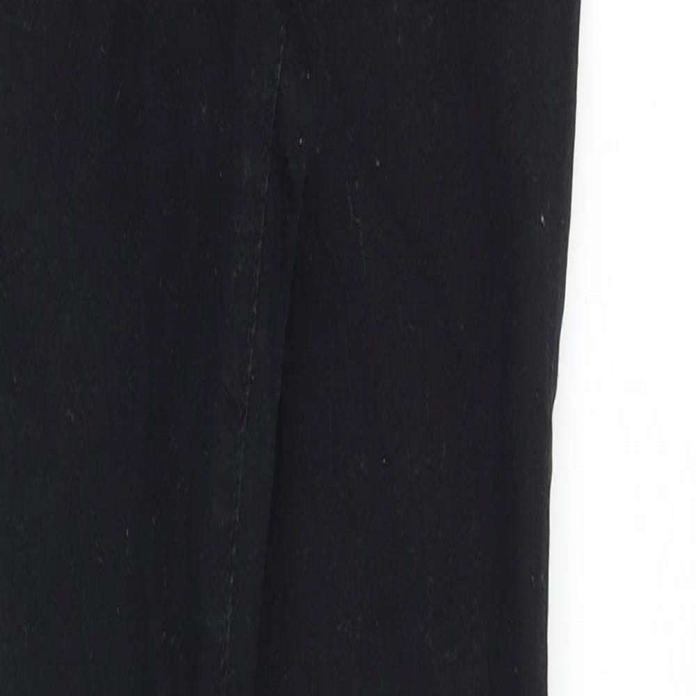 Denim & Co. Womens Black Cotton Skinny Jeans Size 10 Slim Zip