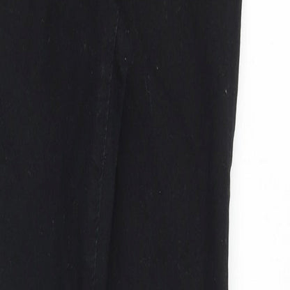Denim & Co. Womens Black Cotton Skinny Jeans Size 10 Slim Zip