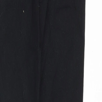 Denim & Co. Womens Black Cotton Skinny Jeans Size 10 Slim Zip