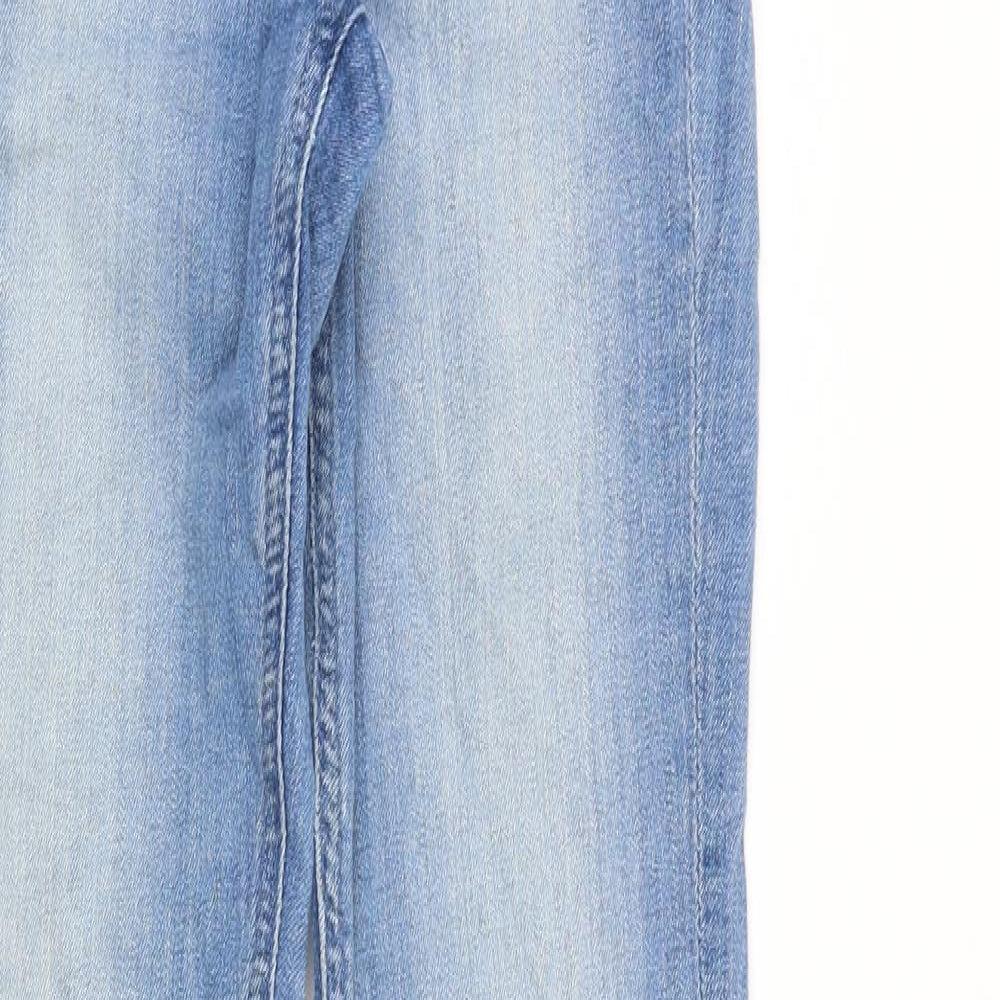 &Denim Womens Blue Cotton Skinny Jeans Size 26 in Slim Zip