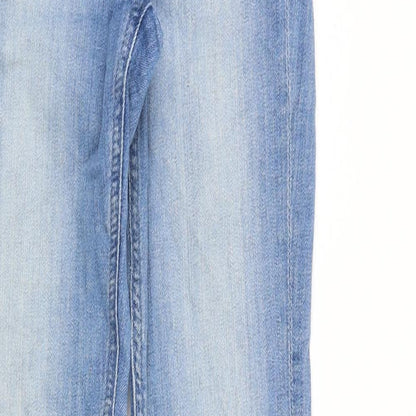 &Denim Womens Blue Cotton Skinny Jeans Size 26 in Slim Zip