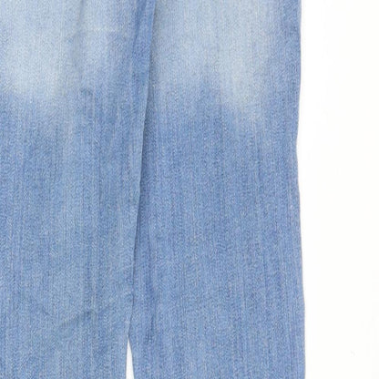 &Denim Womens Blue Cotton Skinny Jeans Size 26 in Slim Zip