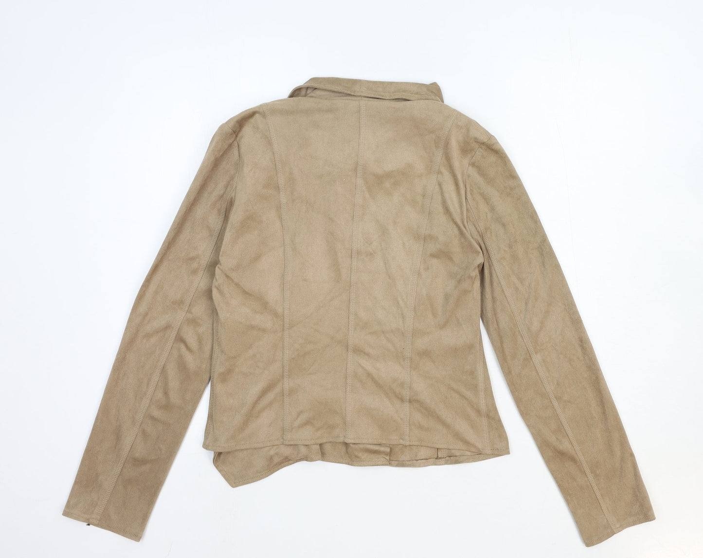 Womens UK Size 6 Atmosphere Brown Biker Coat