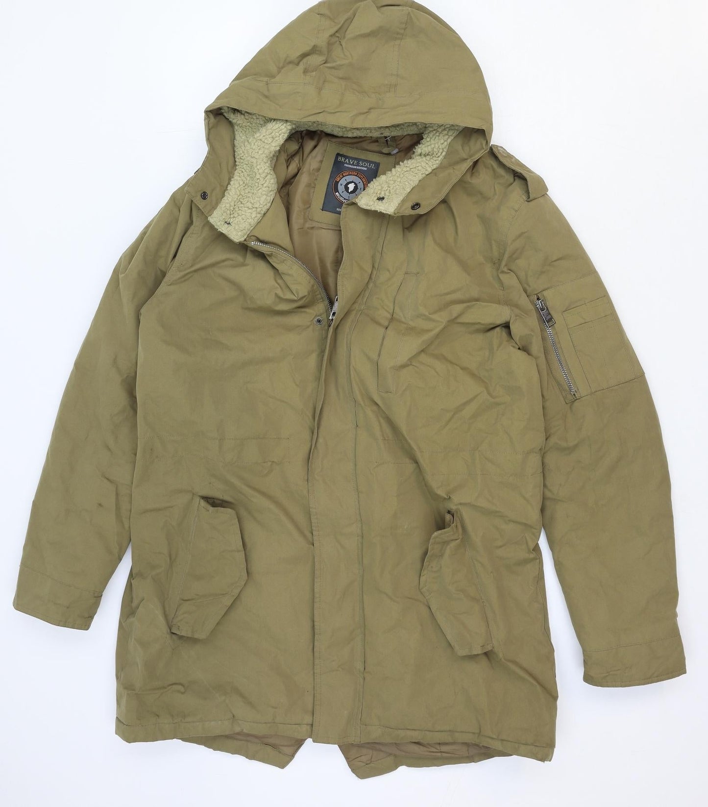 Womens UK Size M Brave Soul Brown Jacket