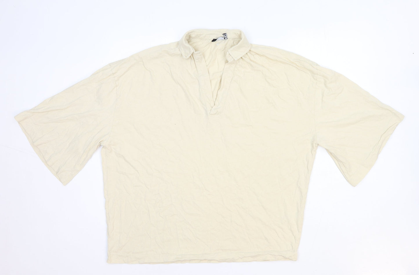 Womens UK Size M ASOS Ivory Basic Blouse