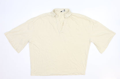Womens UK Size M ASOS Ivory Basic Blouse