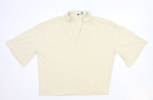 Womens UK Size M ASOS Ivory Basic Blouse