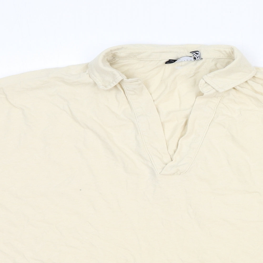 Womens UK Size M ASOS Ivory Basic Blouse