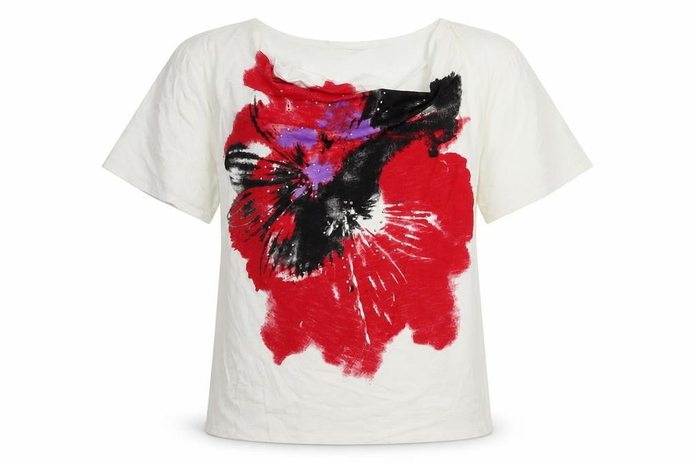 Womens UK Size M EWM White Basic T-Shirt