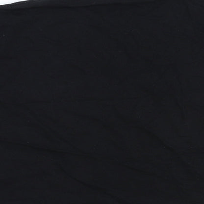 Womens UK Size S Topshop Black Basic T-Shirt