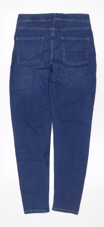 Avenue Womens Blue Cotton Jegging Jeans Size 12 Regular