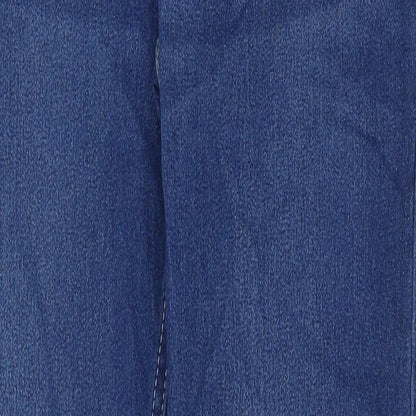 Avenue Womens Blue Cotton Jegging Jeans Size 12 Regular
