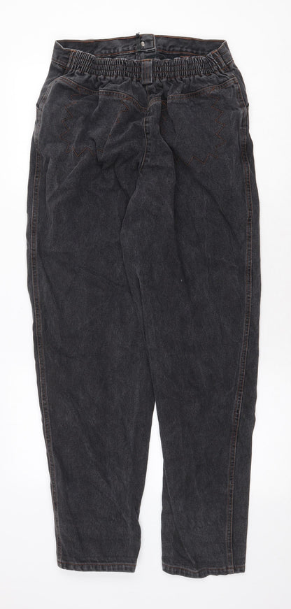Womens UK Size 10 Preworn Regular Fit Straight Grey Jeans