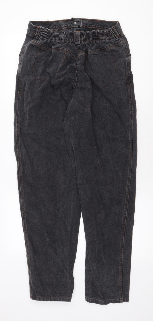 Womens UK Size 10 Preworn Regular Fit Straight Grey Jeans