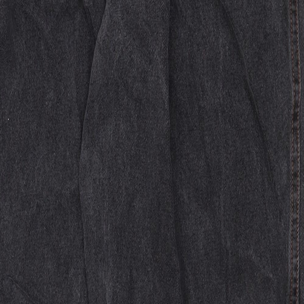 Womens UK Size 10 Preworn Regular Fit Straight Grey Jeans