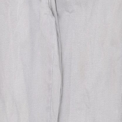 NEXT Womens Grey Cotton Skinny Jeans Size 12 Regular Zip