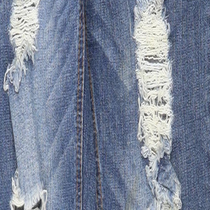 Indigo Rein Womens Blue Cotton Skinny Jeans Size 30 in Regular Zip