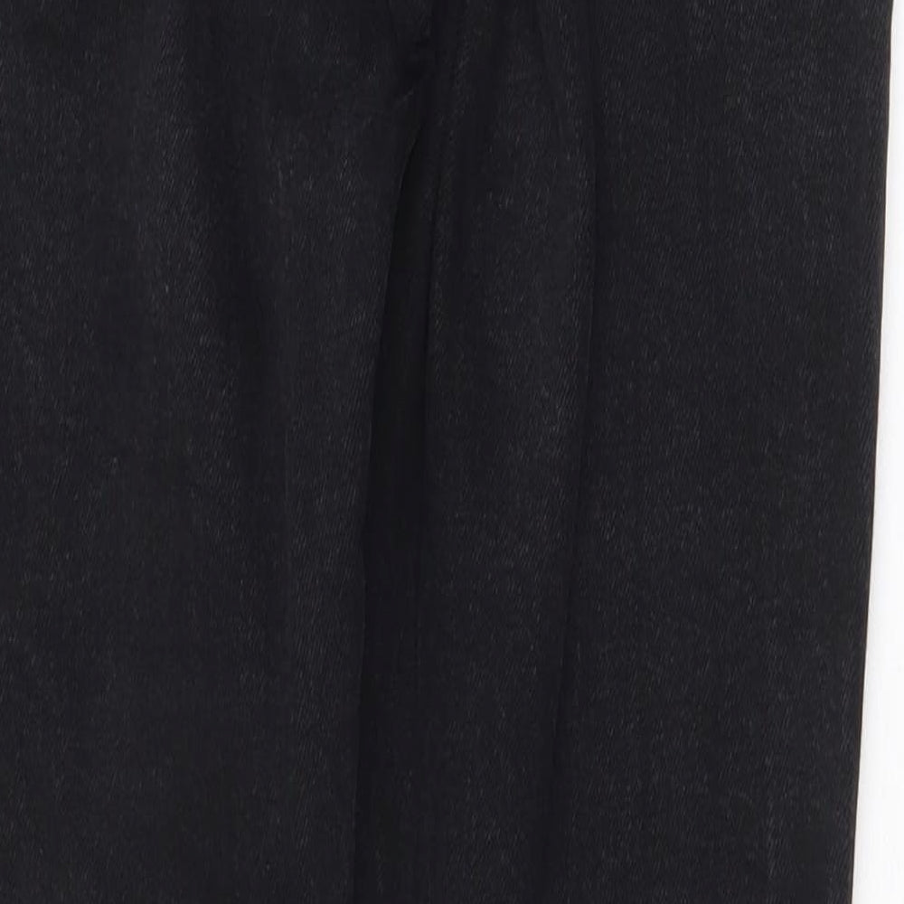 Topshop Womens Black Cotton Skinny Jeans Size 28 in Regular Zip