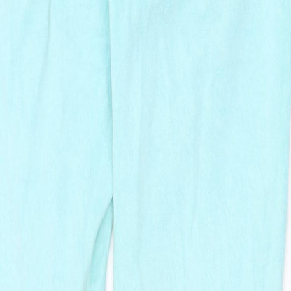 Topshop Womens Green Cotton Skinny Jeans Size 28 in Regular Zip