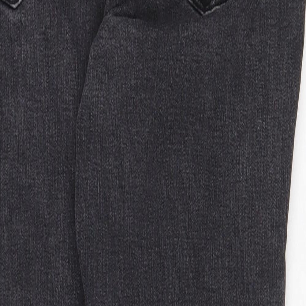 New Look Womens Grey Cotton Skinny Jeans Size 10 Regular Zip