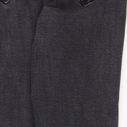 New Look Womens Grey Cotton Skinny Jeans Size 10 Regular Zip