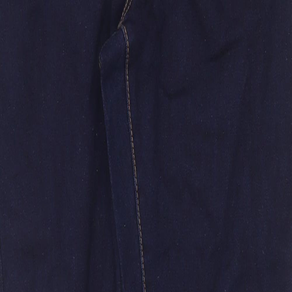 Denim & Co. Womens Blue Cotton Skinny Jeans Size 10 Regular Zip