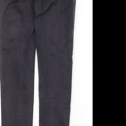 Dorothy Perkins Womens Grey Cotton Skinny Jeans Size 8 Regular Zip