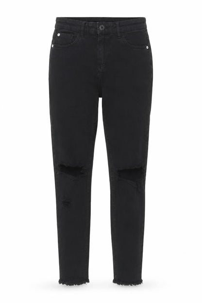 Womens UK Size 8 Pull&Bear Regular Fit Skinny Black Jeans