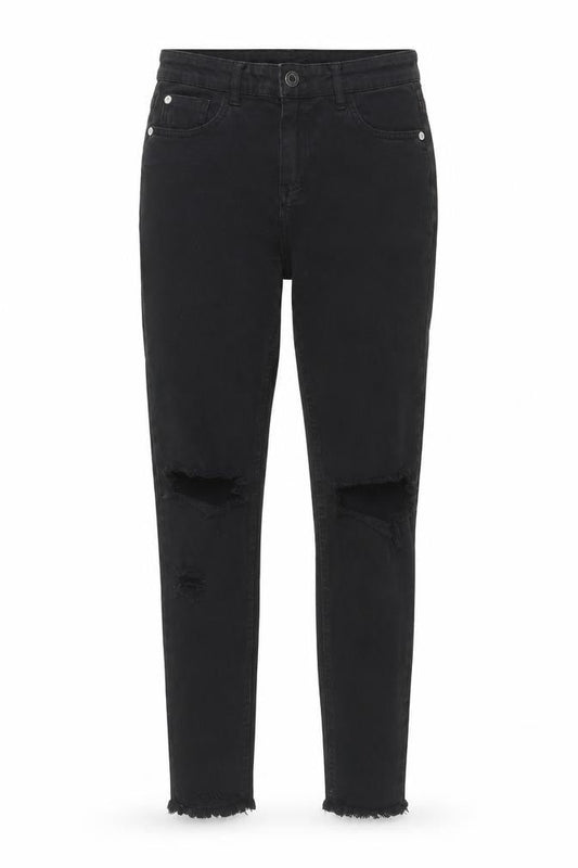 Womens UK Size 8 Pull&Bear Regular Fit Skinny Black Jeans
