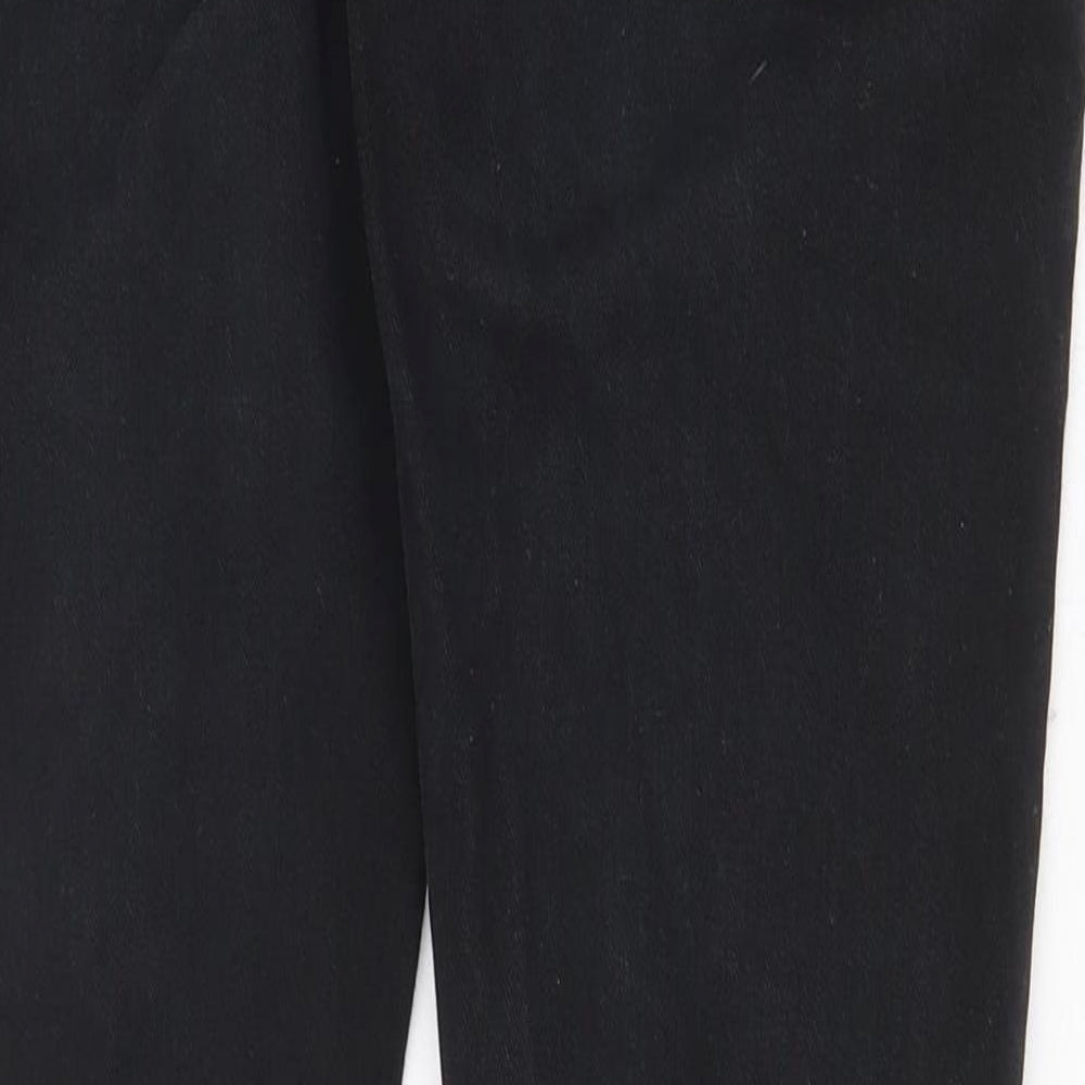 Pull&Bear Womens Black Cotton Skinny Jeans Size 8 Regular Zip