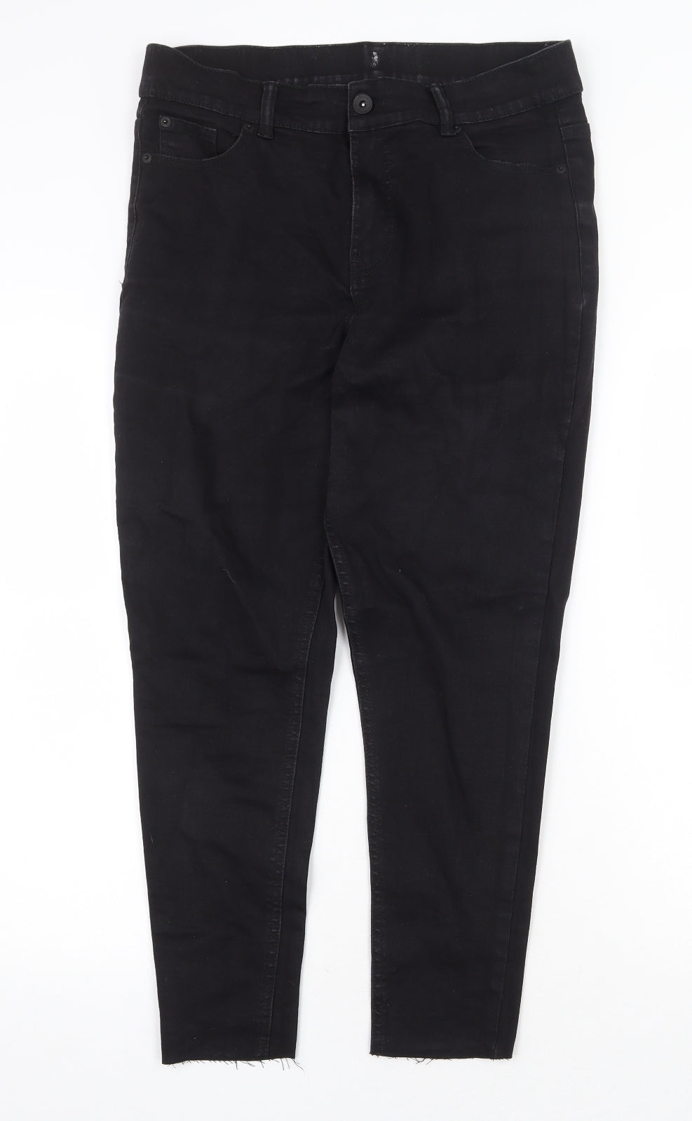 Womens UK Size 32 in Preworn Regular Fit Skinny Black Jeans