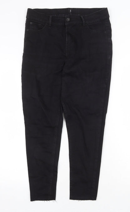 Womens UK Size 32 in Preworn Regular Fit Skinny Black Jeans