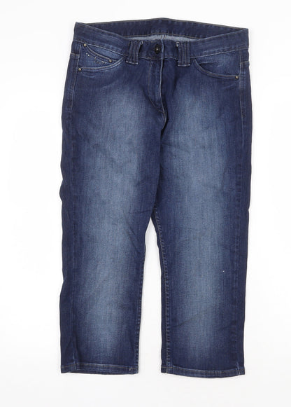 Womens UK Size 32 in Preworn Regular Fit Straight Blue Jeans