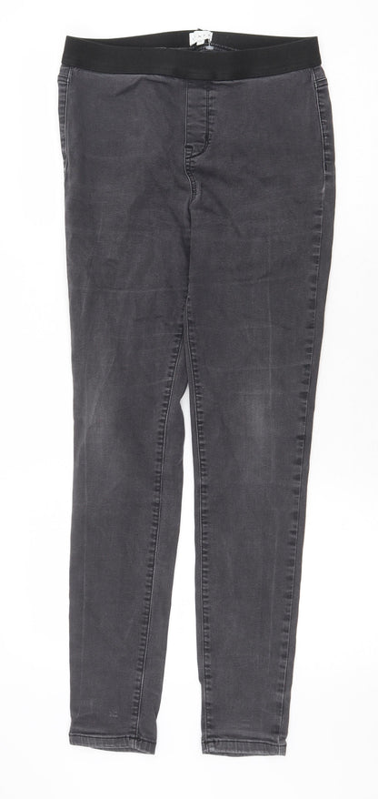 Linea Womens Grey Cotton Jegging Jeans Size 12 Regular