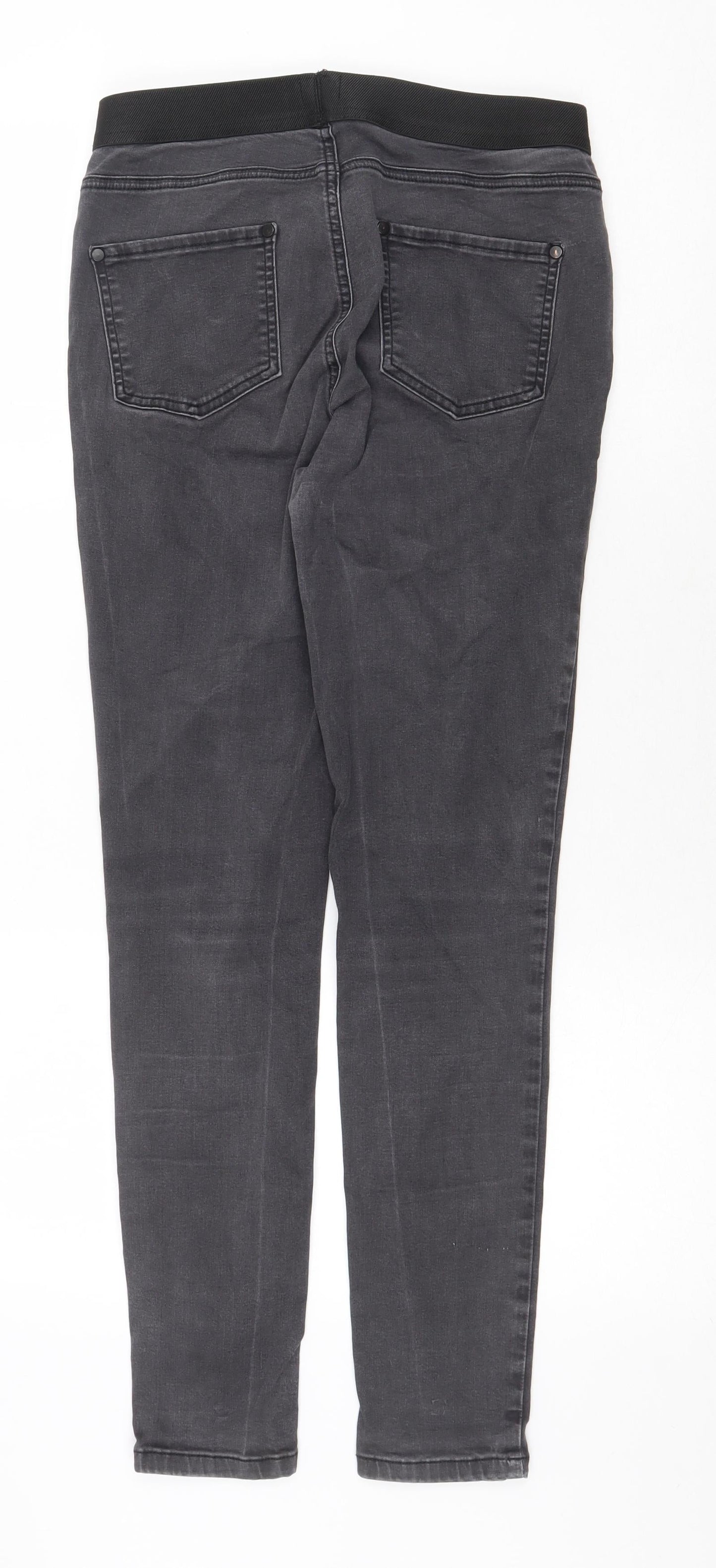 Linea Womens Grey Cotton Jegging Jeans Size 12 Regular