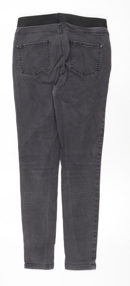 Linea Womens Grey Cotton Jegging Jeans Size 12 Regular