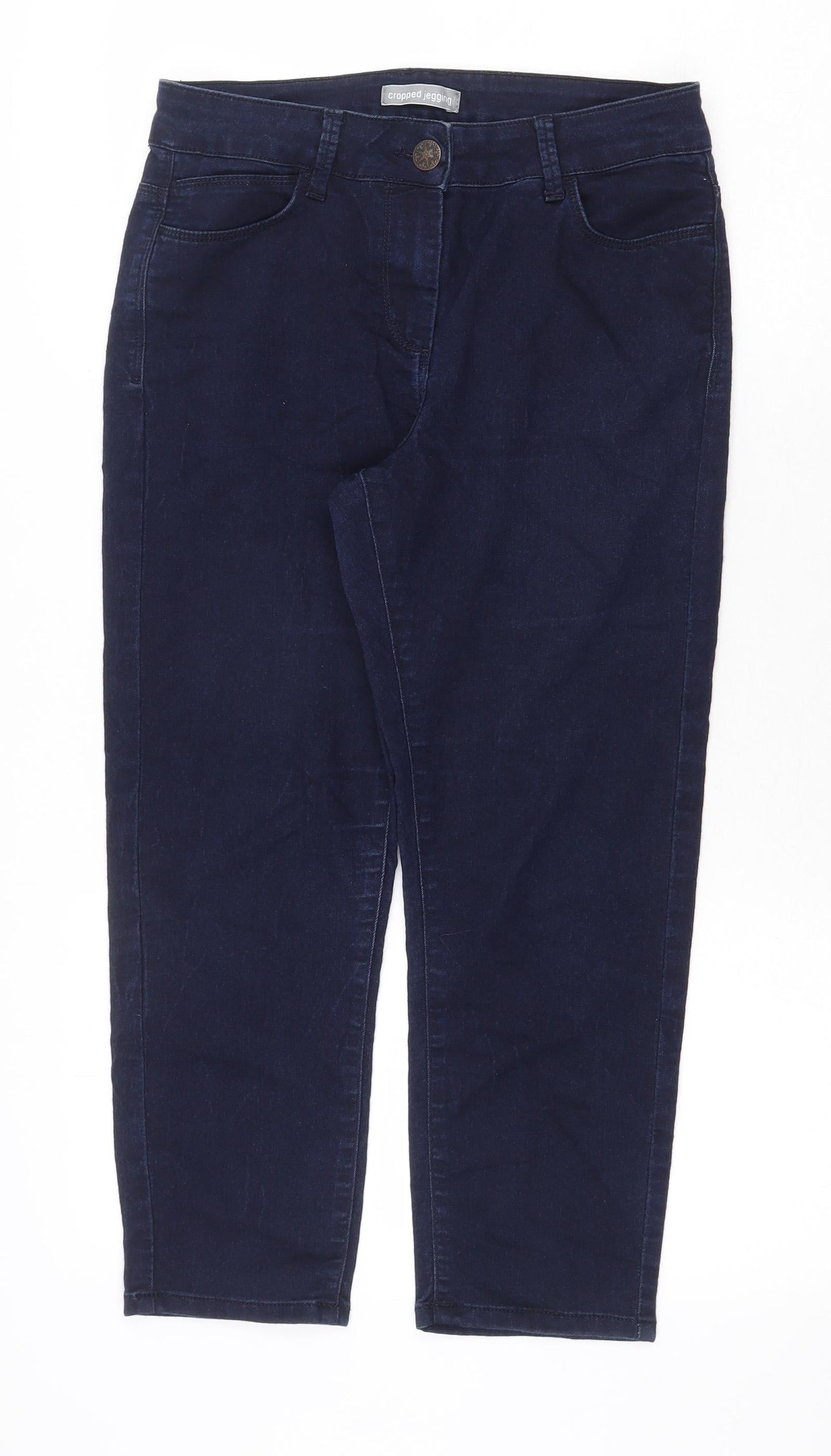 Womens UK Size 10 Marks and Spencer Regular Fit Straight Blue Jeans