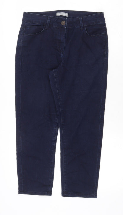 Womens UK Size 10 Marks and Spencer Regular Fit Straight Blue Jeans